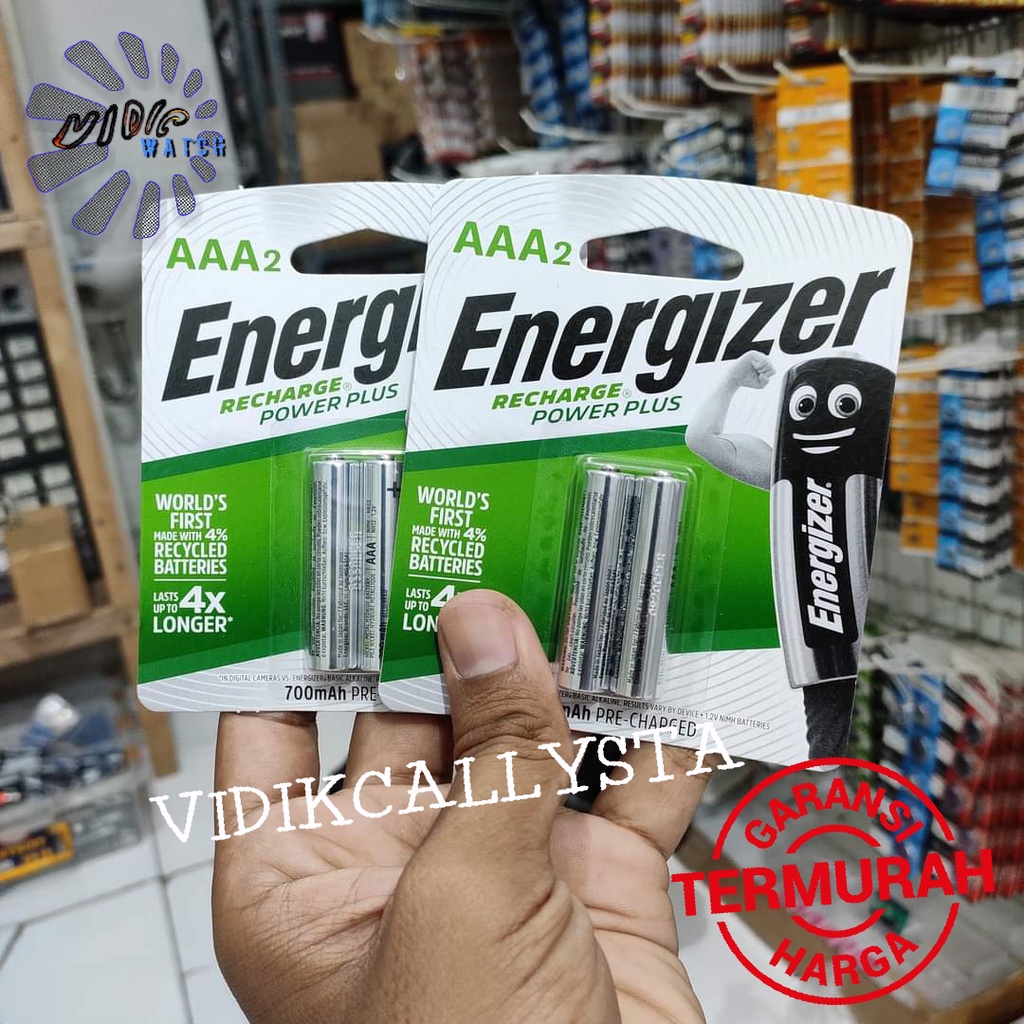 BATERAI ENERGIZER RECHARGE EXTREME A2 A3 AA AAA HR6 HR03 ISI ULANG CAS ULANG