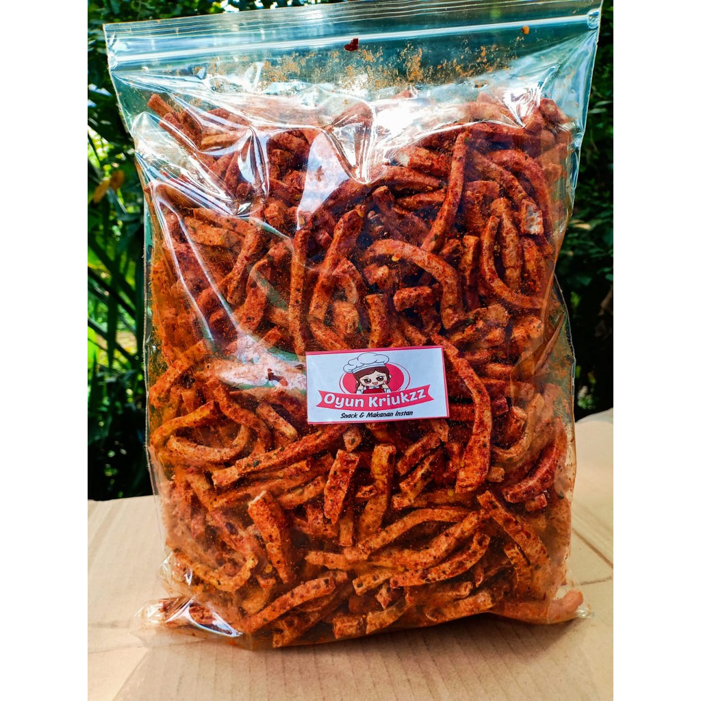 Basreng 500 GRAM pedas jeruk  (BASO GORENG ) Stik basreng / baso goreng  /basreng-2