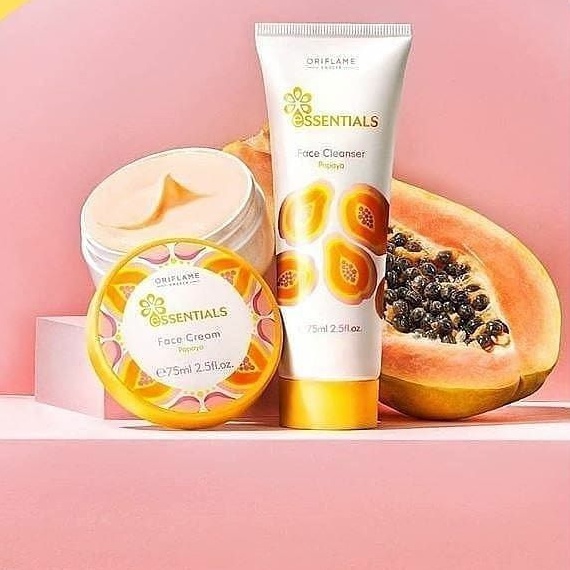 Essentials Face Cream Papaya//Essentials Face Cleanser Papaya