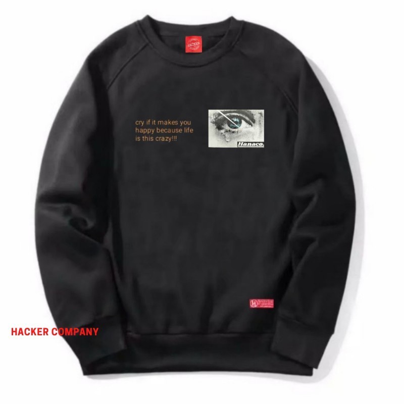 Sweater Pria Distro Original - Crewneck White Unisex Polo Bear Distro  - Crewneck Money talk-No.14