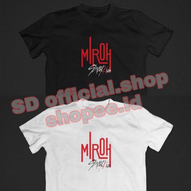 Kaos kpop STRAYKIDS  MIROH logo besar