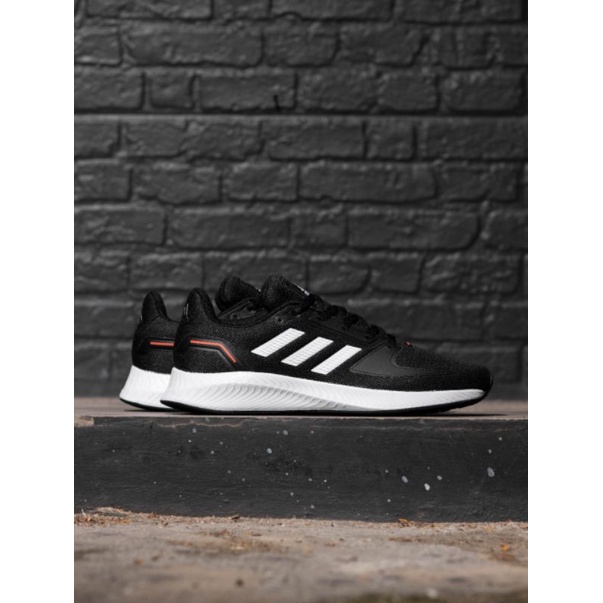 Sepatu Ads Run Falcon Black White Original OEM Sepatu Running Pria