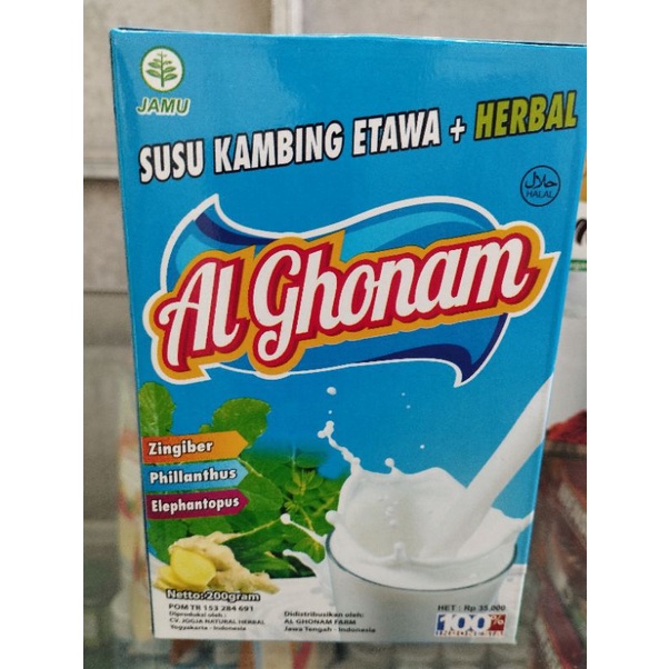 

Susu Kambing Etawa Plus Herbal AL-GHONAM, KALSIGO, ETAGO 200gr