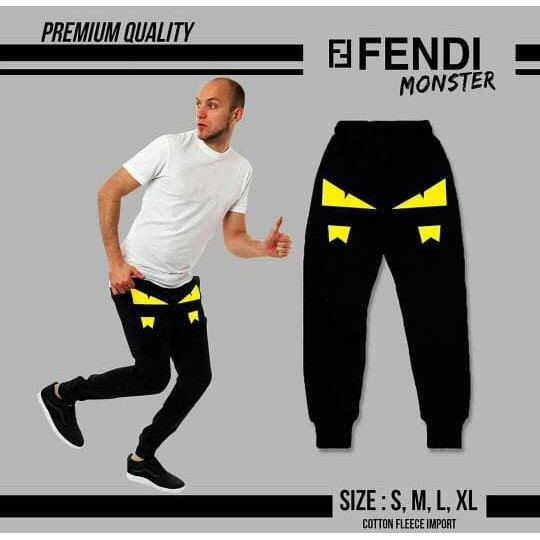 LUXURY CELANA JOGGER PANTS FENDI MONSTER PREMIUM Diskon