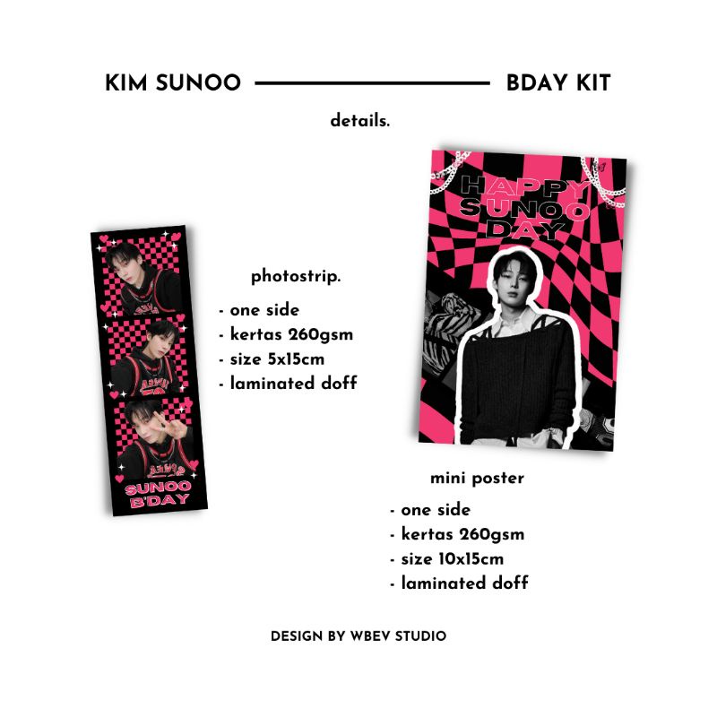 WBEVSTUDIO - Kim Sunoo ENHYPEN Birthday Kit