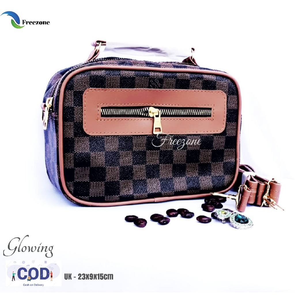 New Brand Tas Wanita Selempang, - Sling Bag MODEL MINI KOPER 2 IN 1  Terbaru