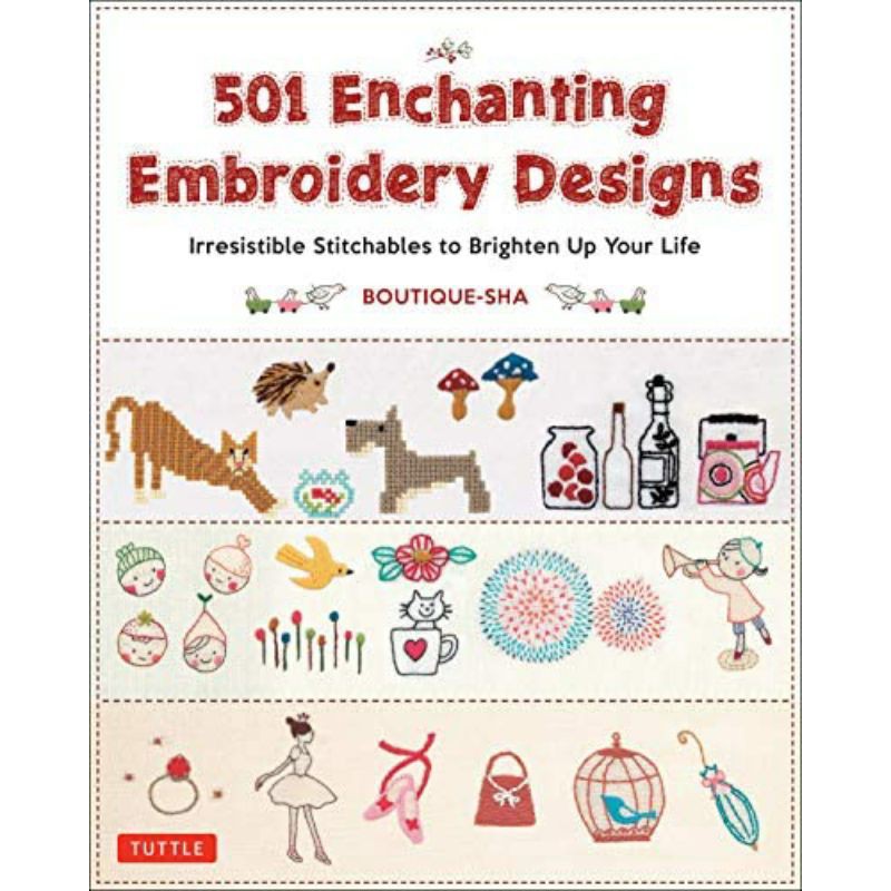 

501 Enchanting Embroidery Designs by Boutique Sha // buku sewing, Menjahit, Kerajinan