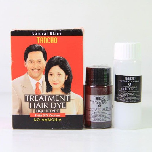 TANCHO TREATMENT HAIR DYE LIQUID TYPE WITH SILK PROTEIN NO AMMONIA 40 ML