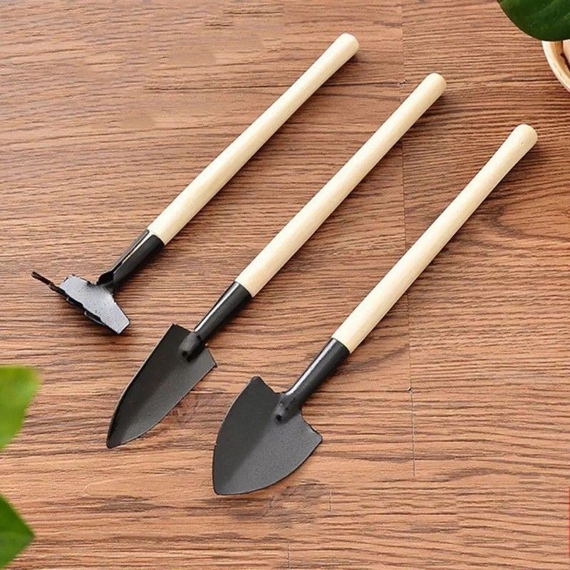 Medan Termurah Sekop Garpu Cangkul Mini 3 in 1 Alat Berkebun Garden Tools