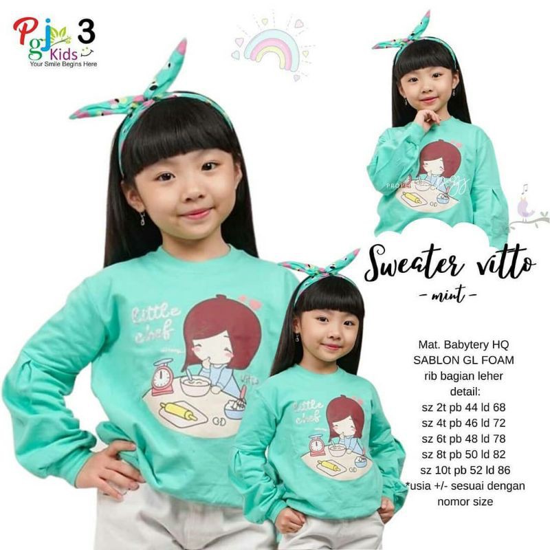 Sweater Anak 4T Tosca 'Stay at Home by Vitto Kidswear'