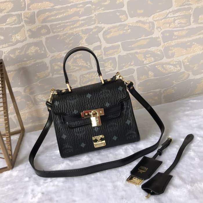 Mcm Heritage Mini Satchel In Visetos