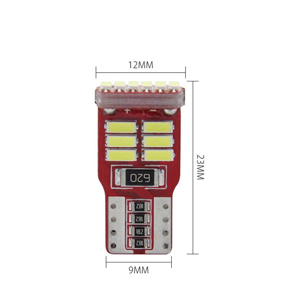 Populer 2Pcs Lampu Plat Lampu Bohlam Cahaya Putih 12V 401411smd LED Dome Map