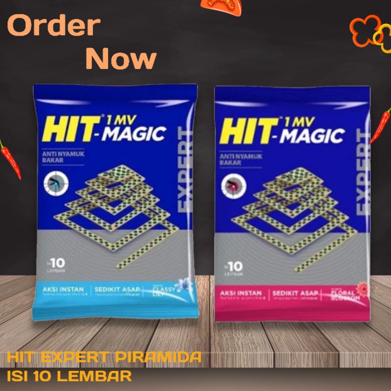 HIT MAGIC EXPERT PIRAMIDA ANTI NYAMUK BAKAR isi 10 lembar