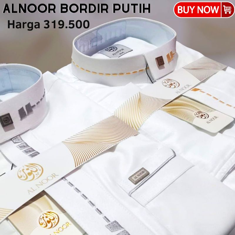 JUBAH ALNOOR BORDIR DEWASA GAMIS AL NOOR