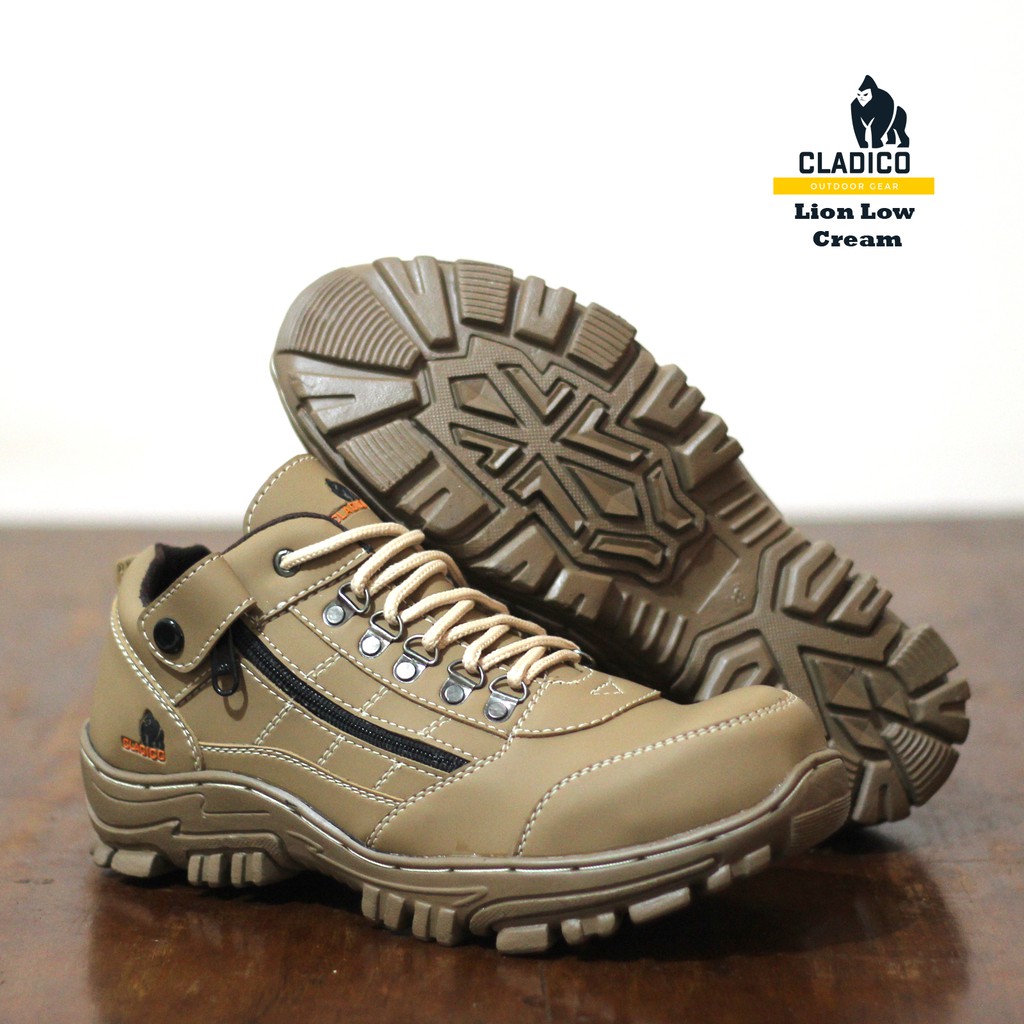 SEPATU BOOTS PRIA SAFETY CLADICO LION LOW ORIGINAL-CREAM