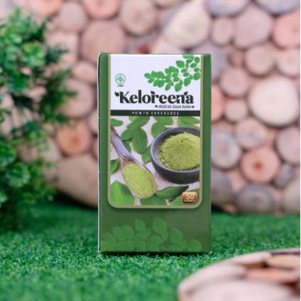 Keloreena Kapsul Daun Kelor Moringa Asli 50-100 Kapsul Original Kelorena/Kelorina Ekstrak/Exstrak Daun Kelor BPOM &amp; HALAL MUI