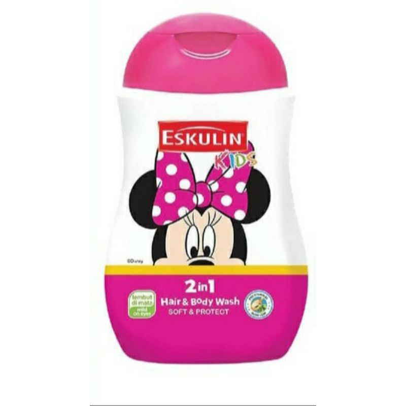 Eskulin Kids 2in1 Hair &amp; body Wash Soft &amp; Protect Botol 280ml HBW