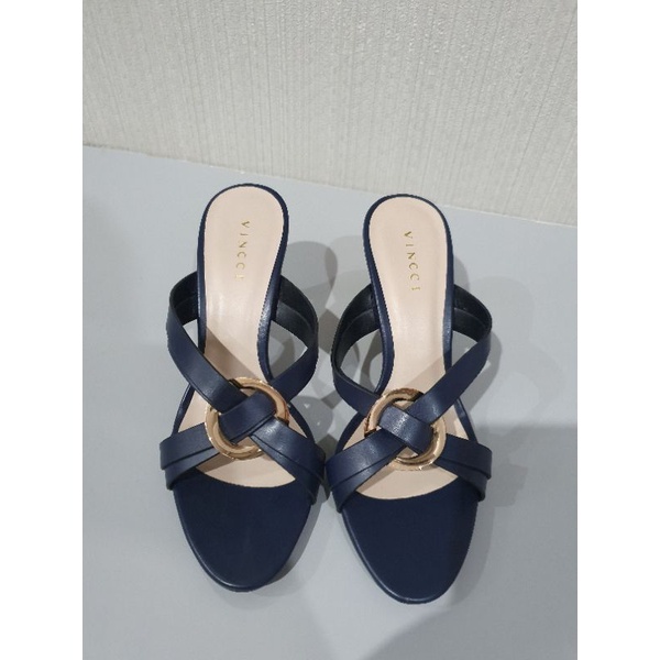 SALE Heels Vincci Navy | Sepatu Vincci | Vincci Original Malaysia