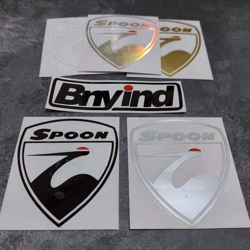 STICKER LOGO SPOON CUTTING