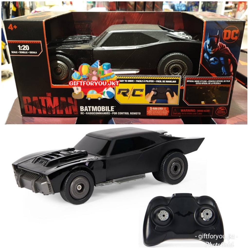 DC Comics The Batman Batmobile Remote Control Car Mainan Mobil Anak RC Toy Kid Action Figure Super H