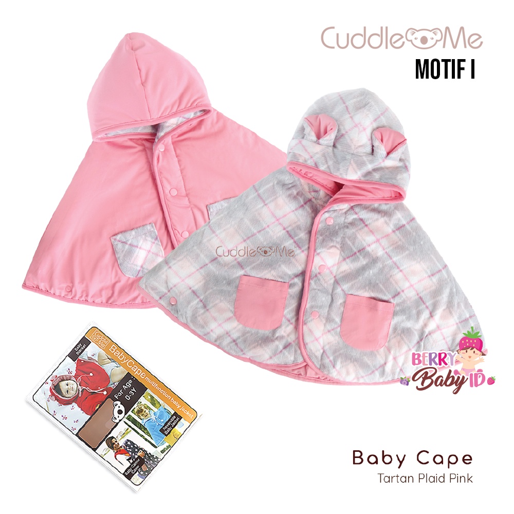 Cuddle Me Baby Cape Jaket Bayi Anak CuddleMe 0-3 Tahun Bolak Balik Baju Hoodie Grosir (1)-Motif I