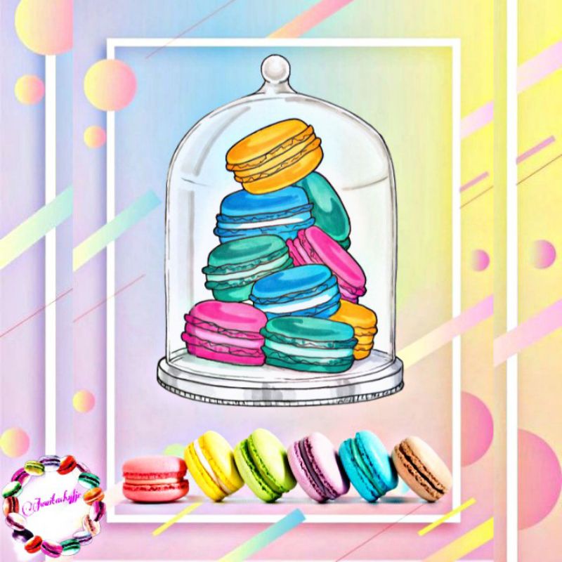 MACARON MINI TERMURAH, sangat kecil ukuran (3cm) ✔️12ribu isi 5