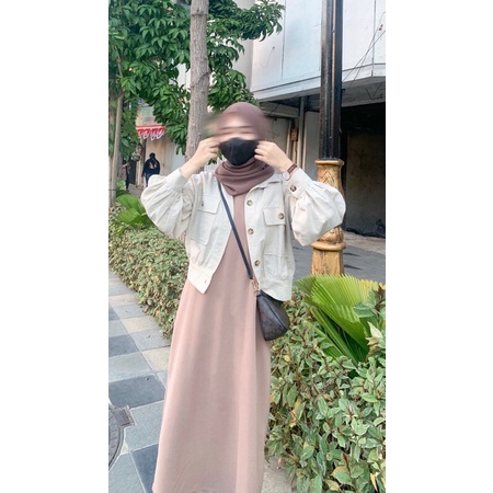 YURA CROP OUTER | OUTER OVERSIZED CROP | OUTER CROP LINEN OVERSIZED