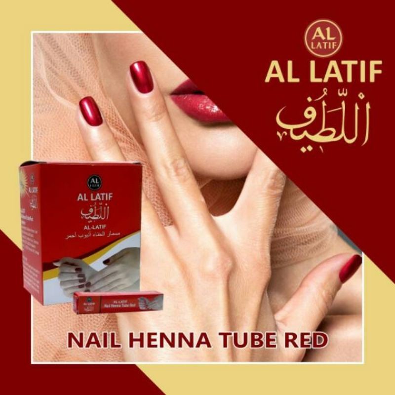 AL-Latif Nail Henna tube 10g original/kutek al,latif 10 gram