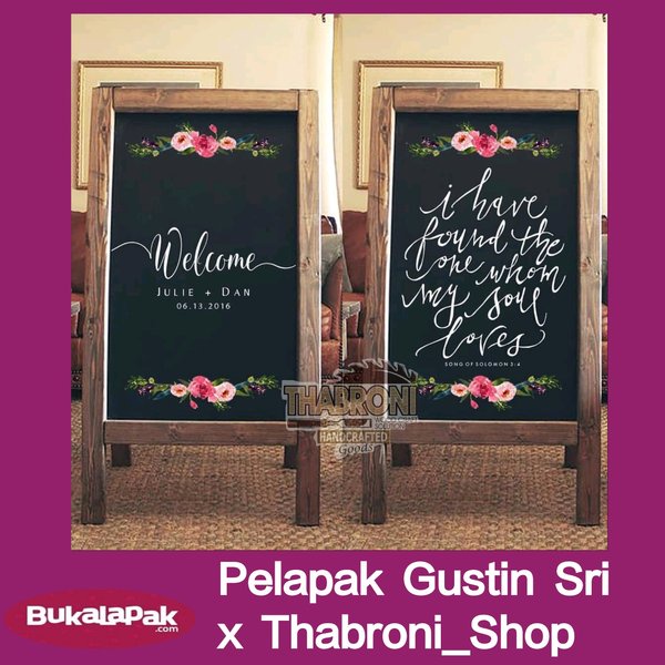 

PAPAN TULIS KAPUR PAPAN MENU PAPAN BOARD KAYU DEKORASI PERNIKAHAN PESTA HAMPERS PRAWEDDING MENU