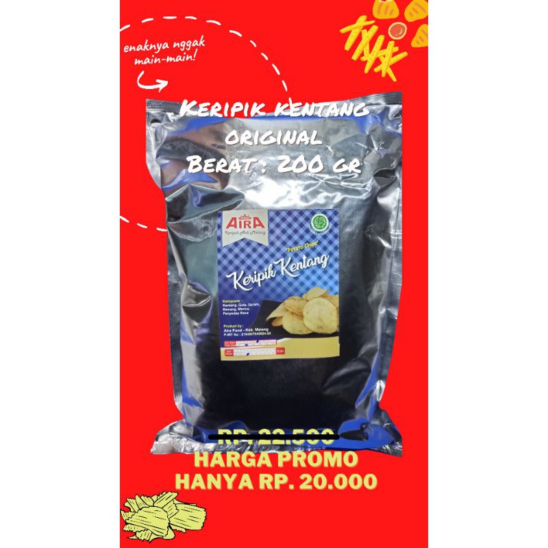 

Termurah !!! Keripik Kentang Original 200 gr