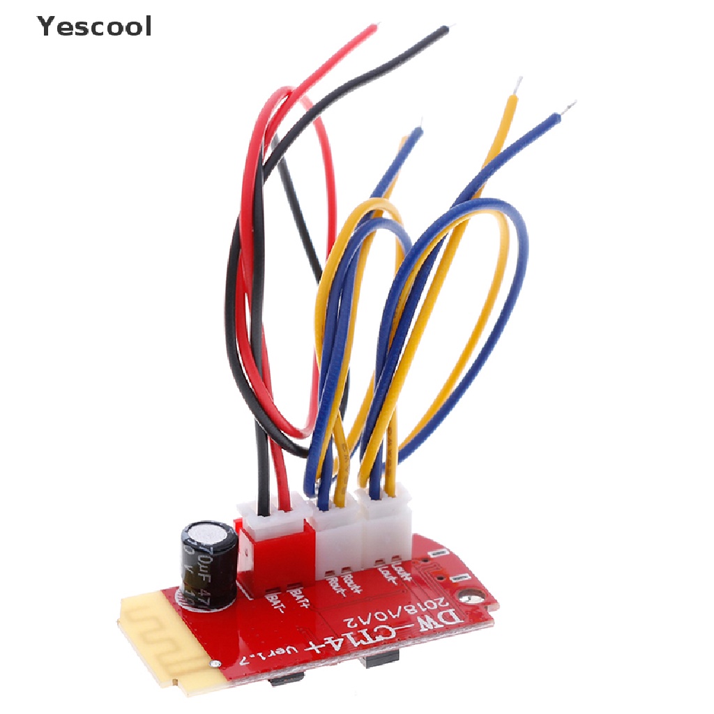 Yescool Modul power amplifier stereo bluetooth 5W + 5W CT14 micro 4.2 Dengan port Charger