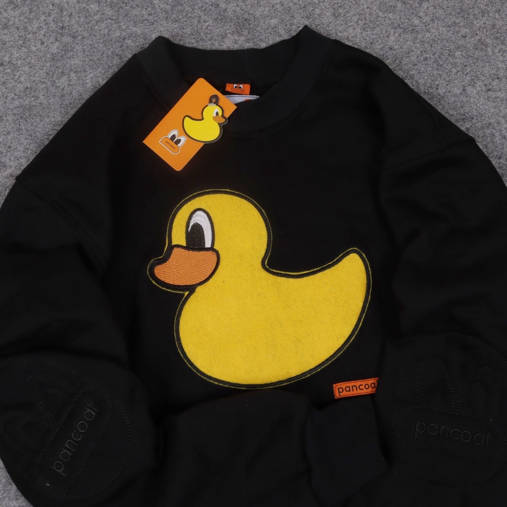 JAKET SWEATER CREWNECK PNCT YELLOW DUCK SIMPLE UNISEX GOOD QUALITY