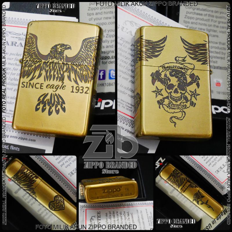 zippo usa american amerika eagle since 1932 generasity franklin 4 side limited edition
