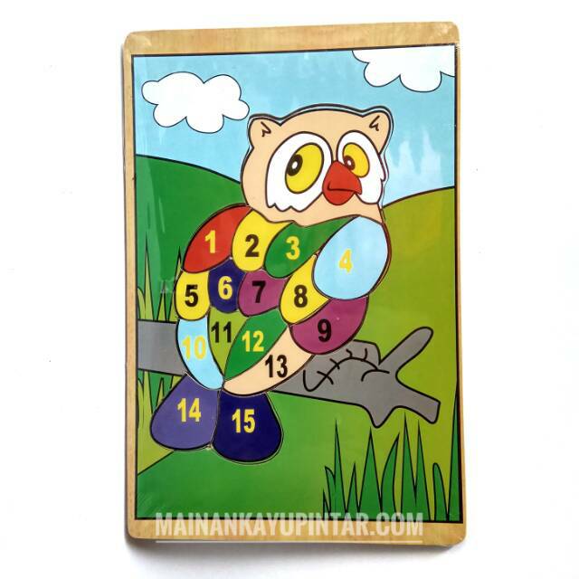 Puzzle Burung Hantu Angka