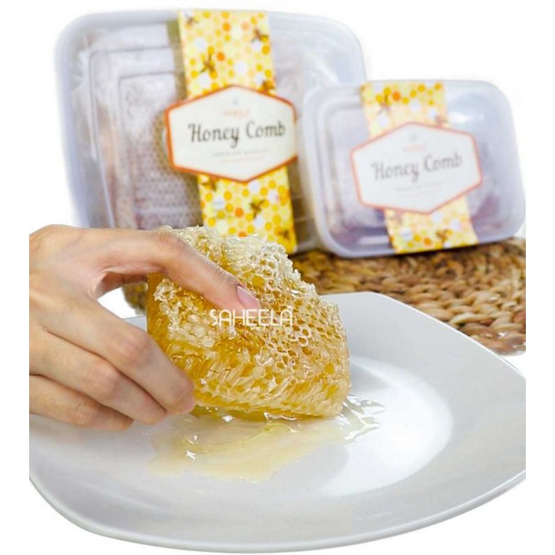 

Madu Sarang Utuh Saheela 800gr | Honey Comb | Big Paket Original