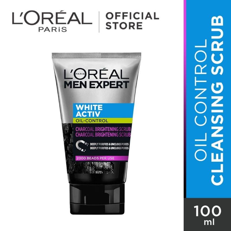 LOREAL PARIS MEN EXPERT WHITE ACTIVE CHARCOAL SCRUB