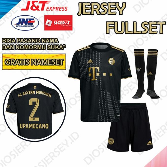 Jersey Bola Munchen Away 2021 2022 Fullset Gratis Nameset Terbaru - S Berryirwanshyah