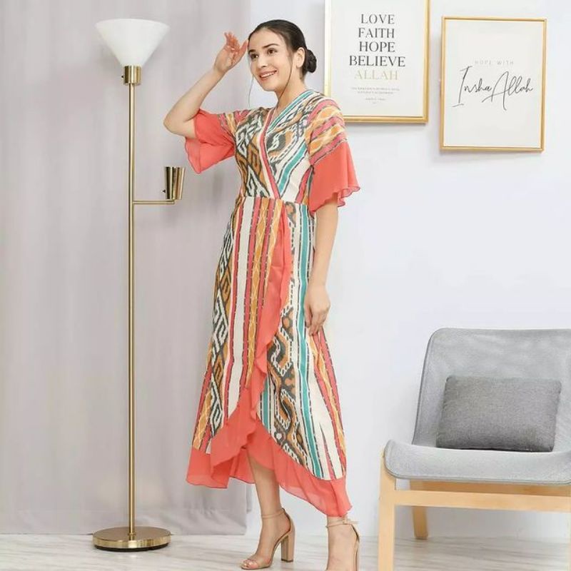 Dress Tenun Wanita + dress batik tenun wanita