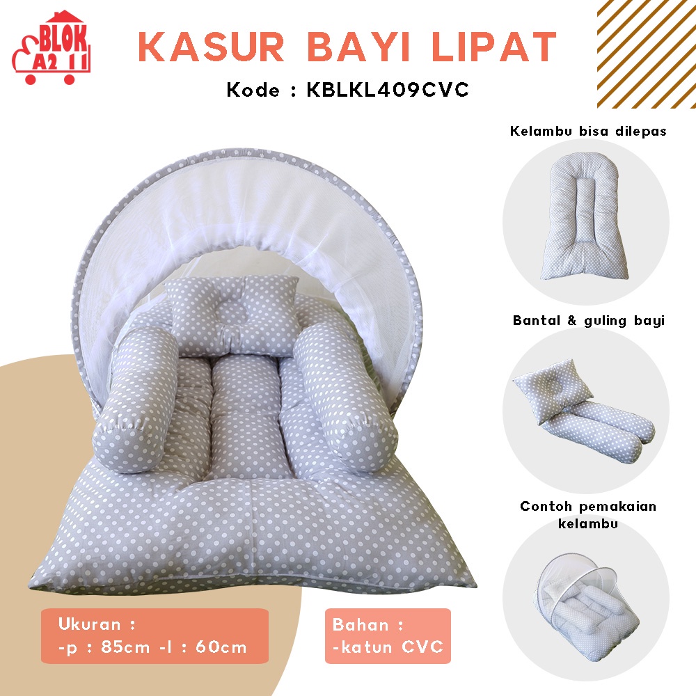 Paket Perlengkapan Bayi Tempat Tidur Bayi Kelambu Kasur Bayi Dialogue Bedding Set Baby