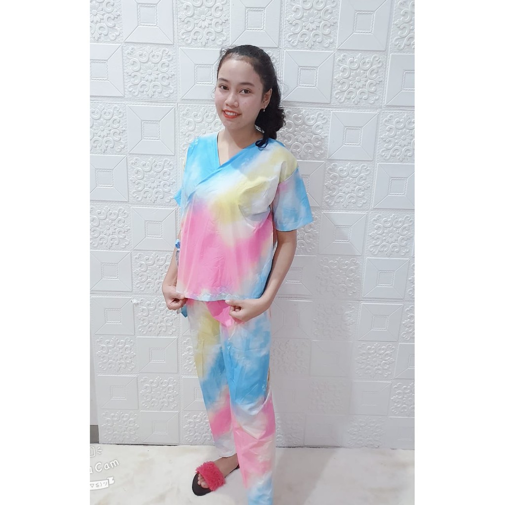 KIMONO PIYAMA TIE DYE HP &amp; CP DAILY SET / PIYAMA SET ( HARGA PROMO)