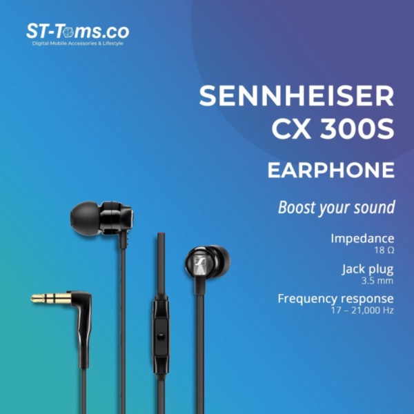 Dijual Sennheiser CX300S  CX 300 S  CX300 S Earphones - Black Limited