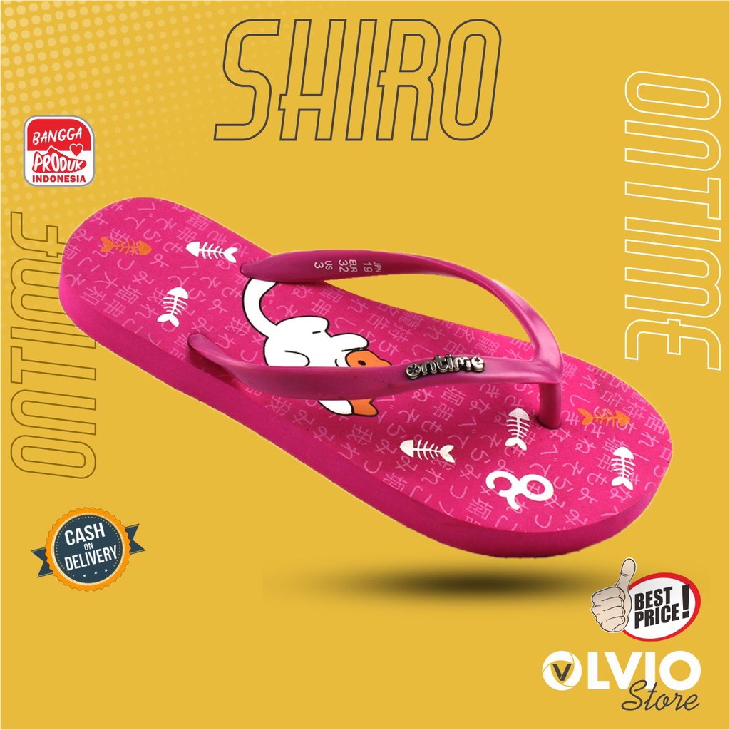Ontime SHIRO -- Sandal Jepit Fashion Trendy Wanita Ontime Original