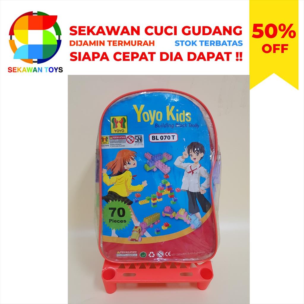 Mainan Block BL070T/ Mainan  Blok Isi 70Pcs SEKAWAN SALE 16