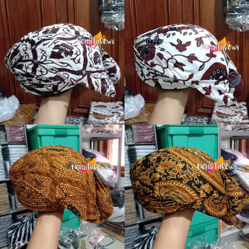 Blangkon Jogja Polos Halus / Motif Jarik