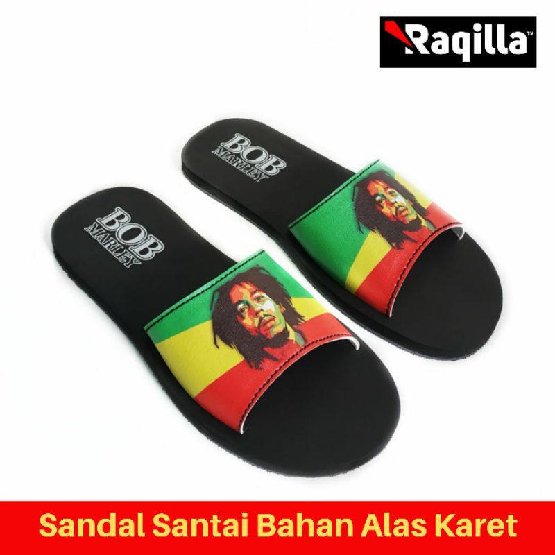 Sandal kasual pria sepeda brompton - sendal selop kapal api - sandal karakter bob marley