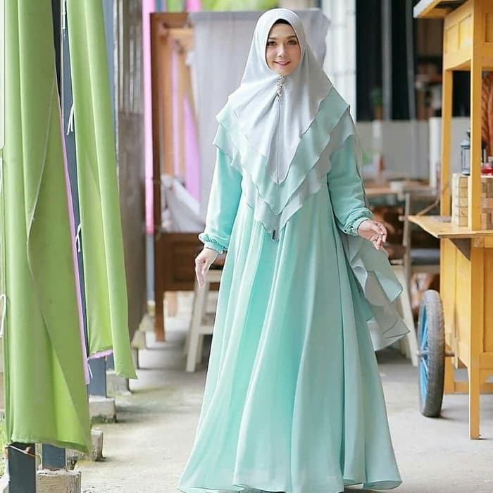 Baju Syari Wanita Gamis Terbaru - Gamis Nuha Syari Termurah -