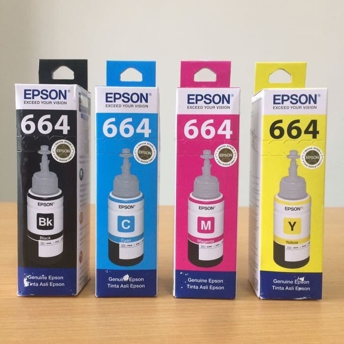 1Set Tinta Botol 664 T664 Epson L120 L360 L110. L110 L210 L300 L220