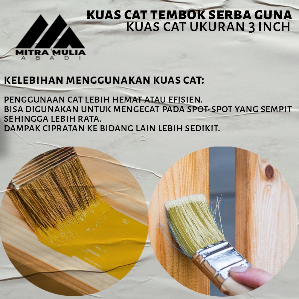 Kuas cat / Koas Cat Tembok / dinding Ukuran 3&quot; inch