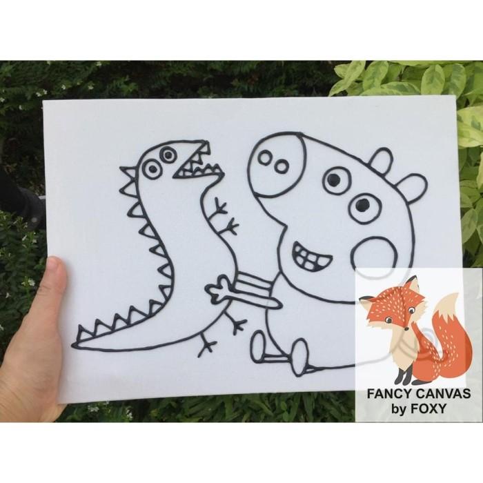 

TERBARU! KANVAS / CANVAS LUKIS TIMBUL ANAK GAMBAR - PEPPA PIG GEORGE ALAT LUKIS TERLARIS DAN MURAH AL2