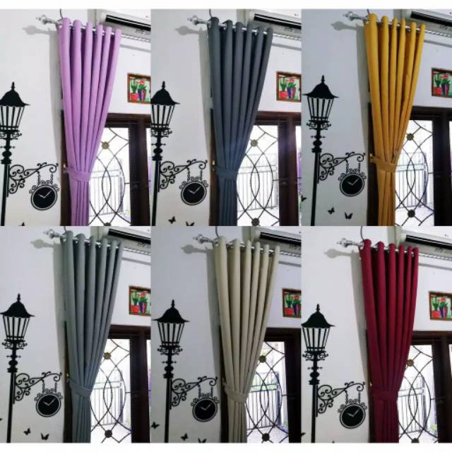 Jual Gorden blackout polos silver coklat hijau pink biru kuning Limited